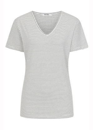 Alice Collins Perfect Striped V-Neck T-Shirt